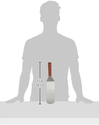 Grill, Dump Truck, Stainless Steel, Riveted Smooth Wooden Handle, Commercial Grade, a Perforated Solid Spatula, 2-piece Set