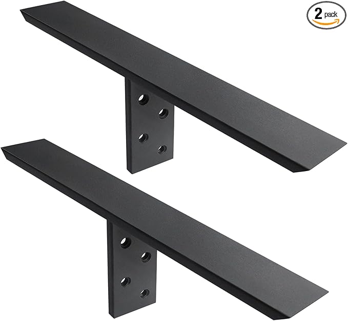 Hidden Countertop Support Bracket 18 Inch 2 Pack Heavy Duty Granite Support Bracket for Kitchen Island Bar Top Countertop