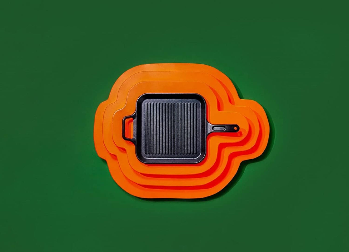 Lodge BOLD 12 Inch Seasoned Cast Iron Grill Pan; Design-Forward Cookware