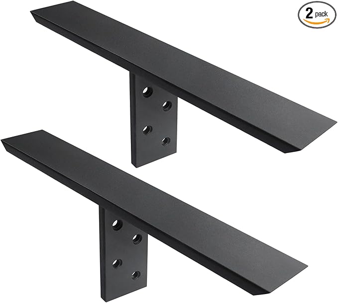 Hidden Countertop Support Bracket 16 Inch 2 Pack Heavy Duty Granite Support Bracket for Kitchen Island Bar Top Countertop