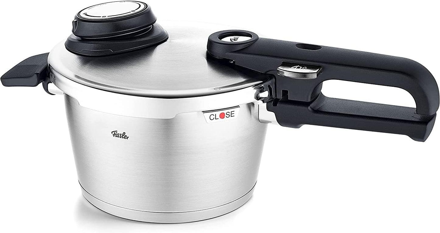 Fissler Vitavit Premium Pressure Cooker with Steamer Insert, 2.6 Quart