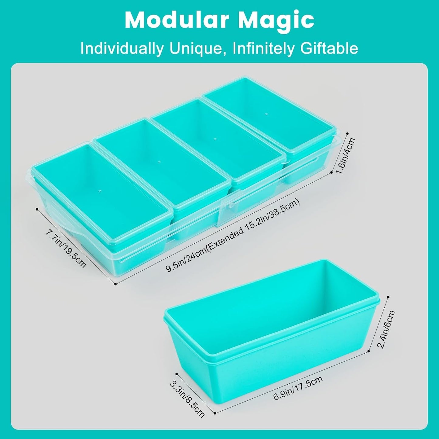 Gemice BPA-Free Silicone Freezer Molds with Base, Individual 4-Pack 2-Cup Portion Soup Cubes Freezer Tray with Lids for Food Storage, Oven & Dishwasher Safe, Silicone Freezer Containers for Meal Prep