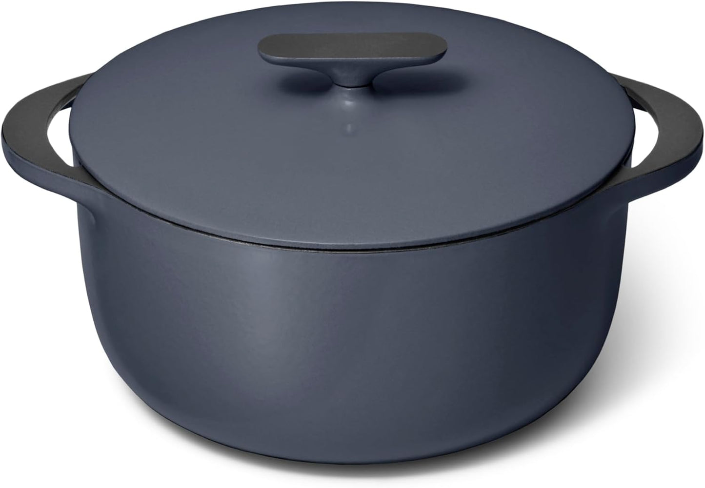 Caraway Enameled Dutch Oven - 6.5 qt Cast Iron Dutch Oven With Lid - 3 Layer Enamel Coating - No Seasoning Required - Compatible With All Stovetops - Oven Safe - No Forever Chemicals - Midnight Blue