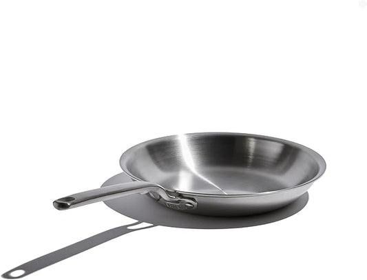 Heritage Steel Eater Series 10.5 Inch Frying Pan | Made in USA | 5-Ply Fully Clad Stainless Steel | Stay Cool Handle Design | Induction Ready & Non-Toxic