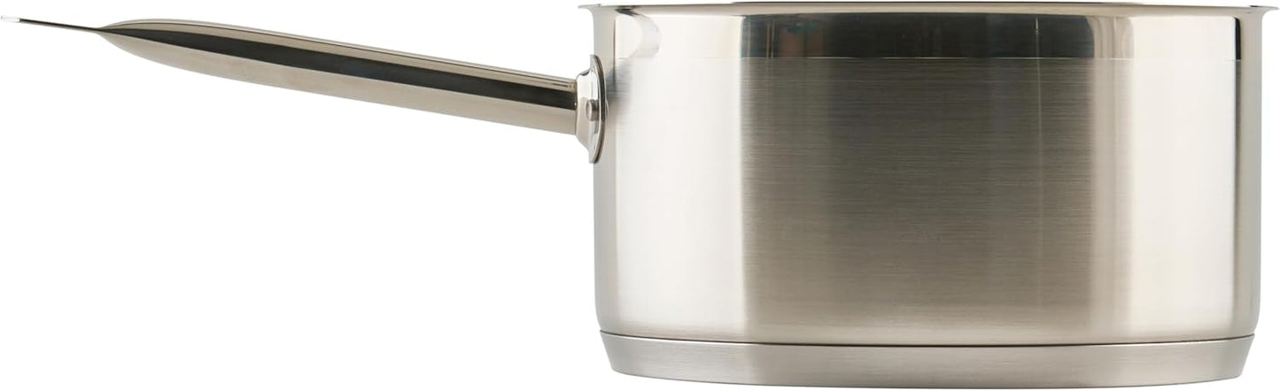 Winco Heavy-Duty Stainless Steel Sauce Pan with Cover, 6 Quart