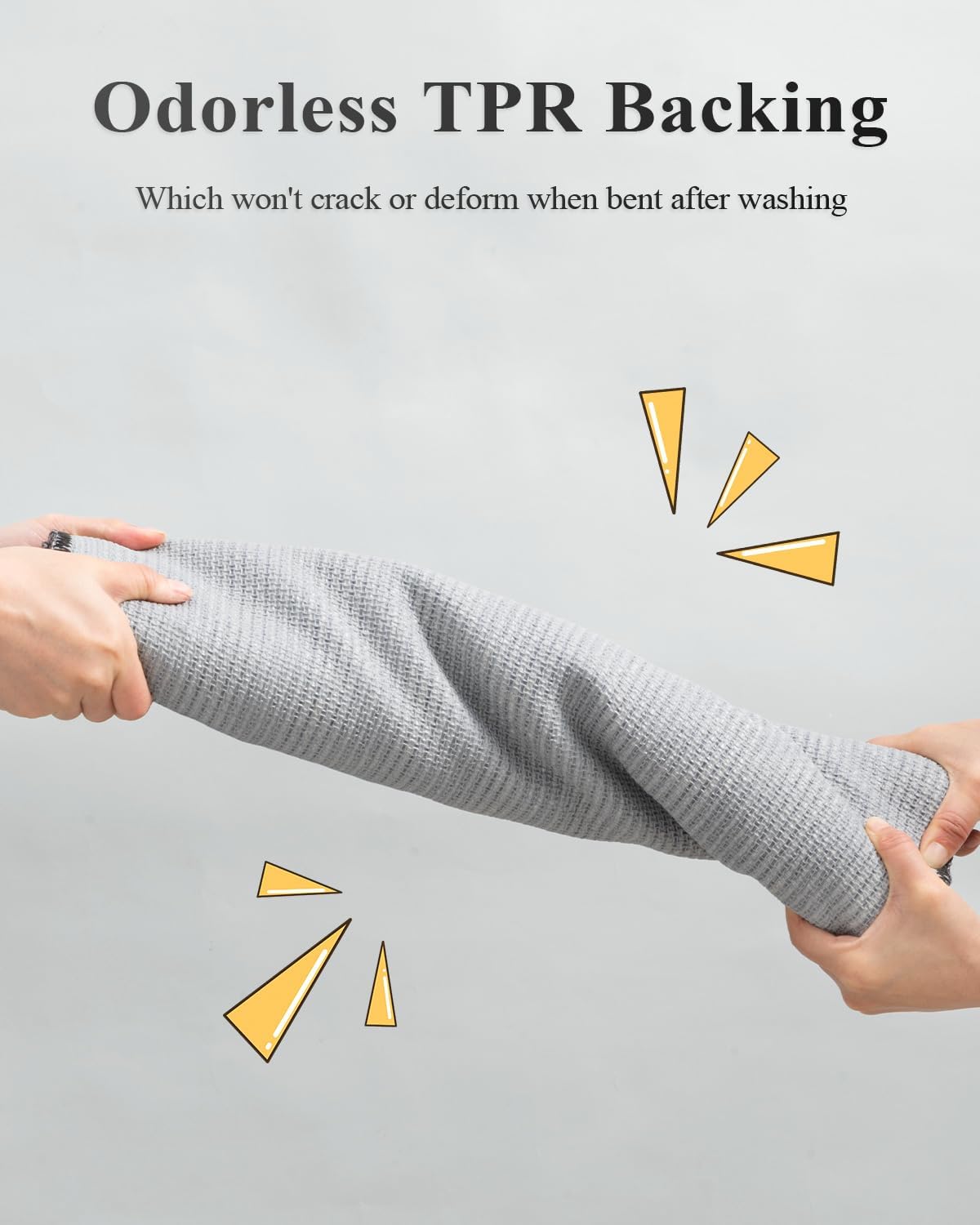 hicorfe Kitchen Rugs and Mats Sets,Super Absorbent Polypropylene Non-Slip Rug,Soft Comfort Floor Mat,Washable for Kitchen,Hallway,Office,Sink,Laundry(24" x 35",Black)