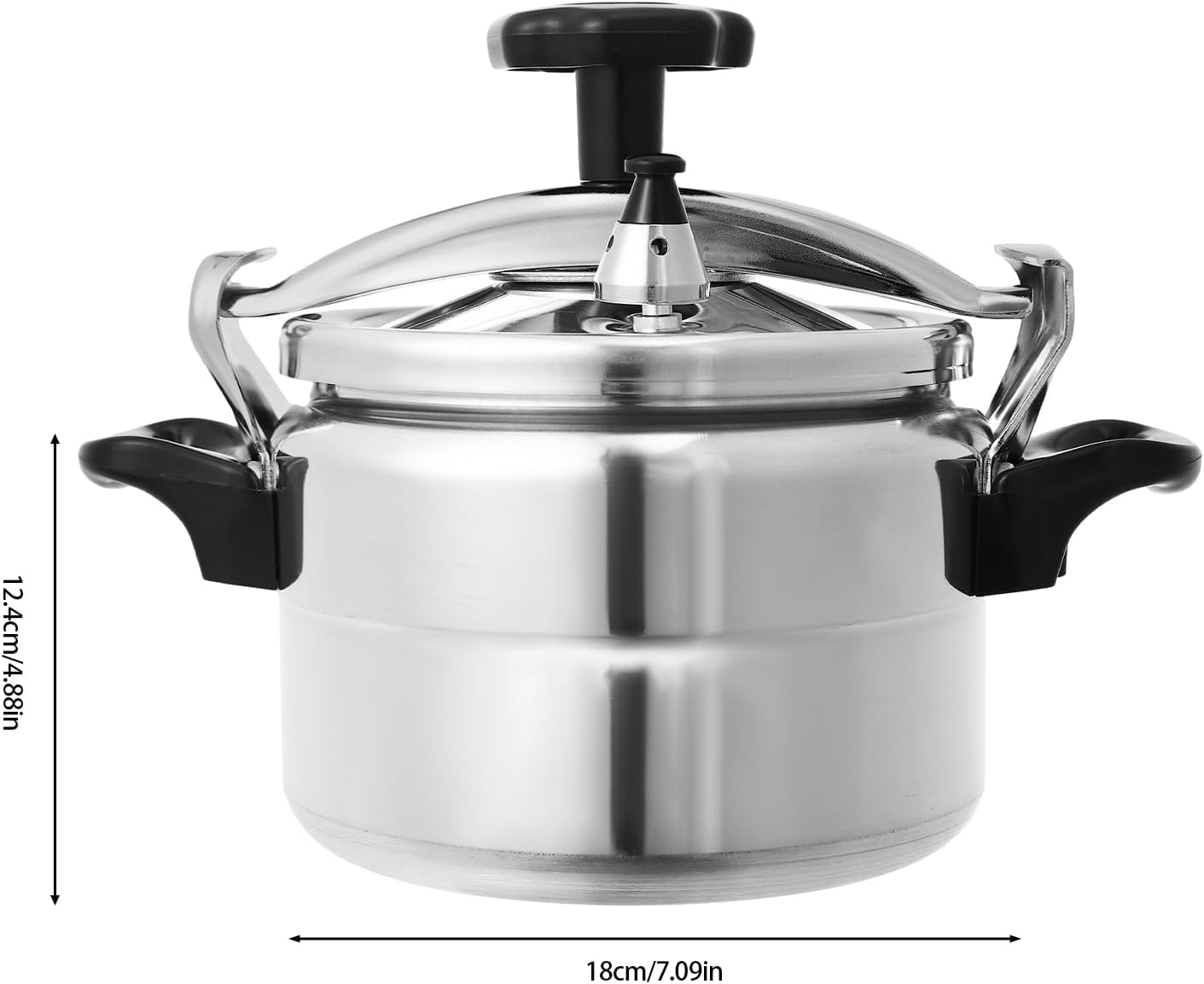 3.17 Quart Pressure Cooker,Small Pressure Canner,Aluminum Pressure Pot For Open Fire,Induction,Electric,Gas Everyday Use Kitchen 35kpa