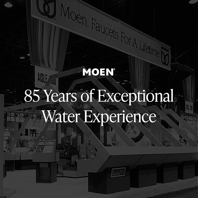 Moen Adler Matte Black One-Handle High Arc Kitchen Sink Faucet with Power Clean, Modern Kitchen Faucet with Pull Down Sprayer, 87233BL