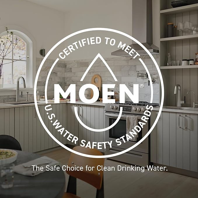 Moen Adler Spot Resist Stainless One-Handle High Arc Pulldown Kitchen Faucet with Power Clean, 87233SRS