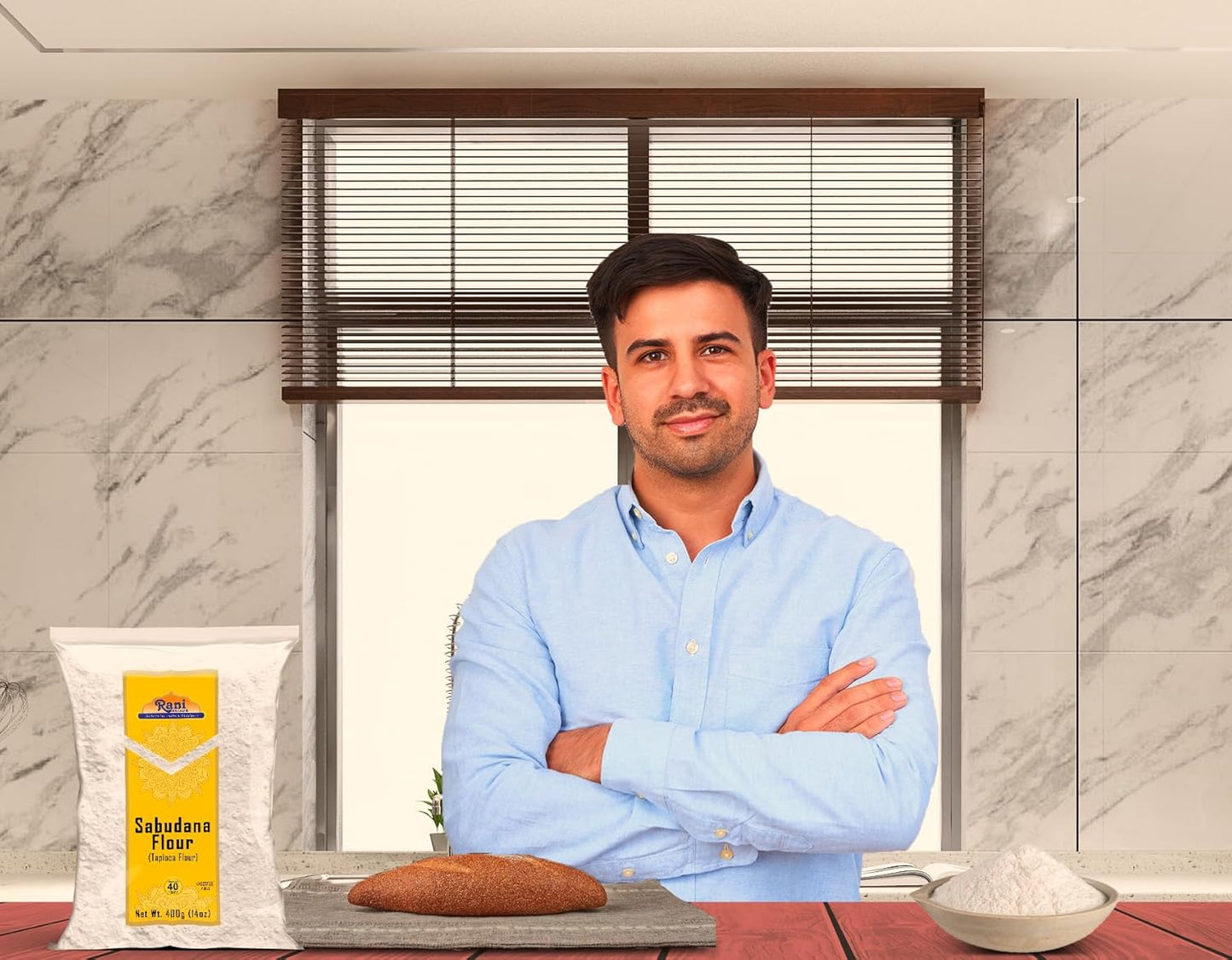 Rani Sabudana Flour (Tapioca/Sago Flour) 14oz (400g) ~ All Natural | Vegan | Gluten Friendly | NON-GMO | Kosher | Indian Origin