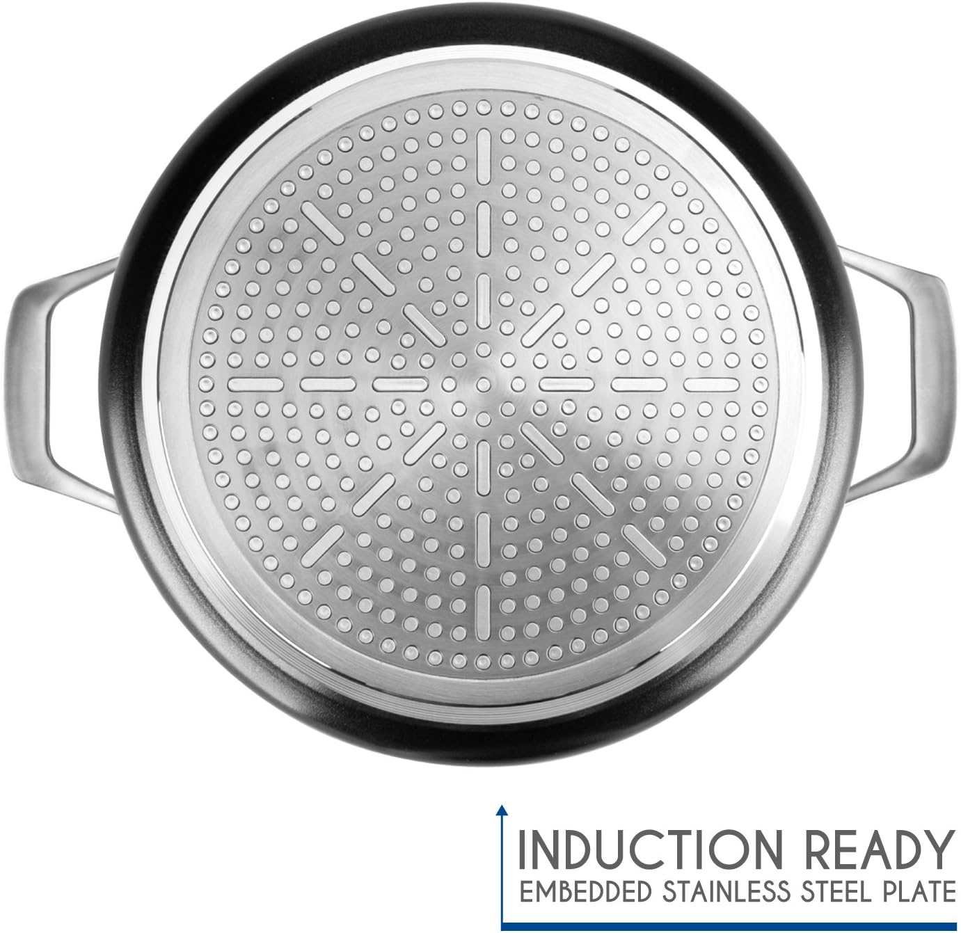 TECHEF - Onyx Collection - 5-quart Soup Pot with Glass Lid, coated with New Teflon Platinum Non-Stick Coating (PFOA Free) (5-quart)