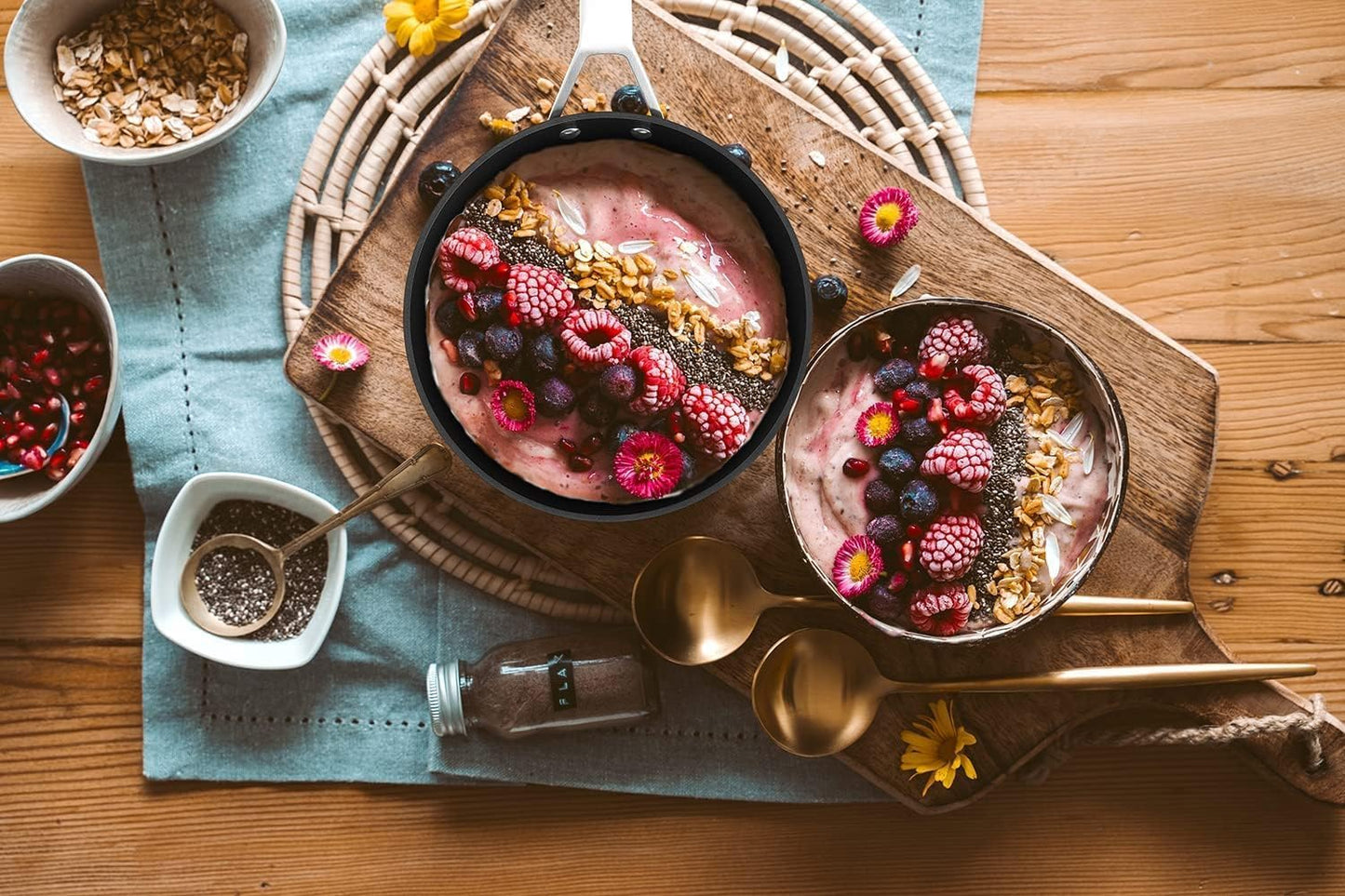 MSMK 2 Quart Saucepan with Lid, Burnt also Nonstick, PFOA Free Non-Toxic, Oven Safe to 700 ℉,Scratch-resistant, Induction Cooking Pot, for Induction, Ceramic and Gas Cooktops