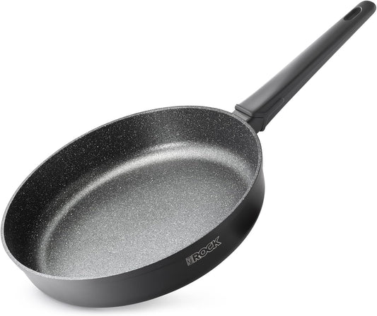 THE ROCK SOHO 11-Inch Non Stick Frying Pan – Nothing Sticks, Never Warps, Lasts Longer, Healthy Skillet with Heat-Resistant Handle, PFOA Free, Oven & Dishwasher Safe, Black