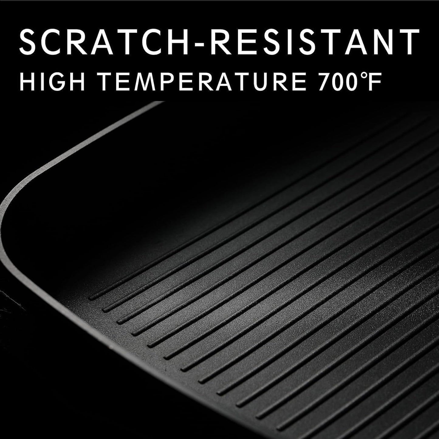 MsMk Square Grill Pan with Lid, 9.5 Inch Titanium and Ceramic Nonstick Grilling Skillet Pan,Stay-Cool Handle,Compatible with All Stovetops,PFOA Free,Dishwasher & Oven Safe,Indoor Chicken Skille