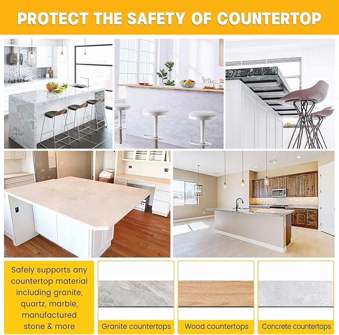 Hidden Countertop Support Bracket 20 Inch 2 Pack Heavy Duty Granite Support Bracket for Kitchen Island Bar Top Countertop