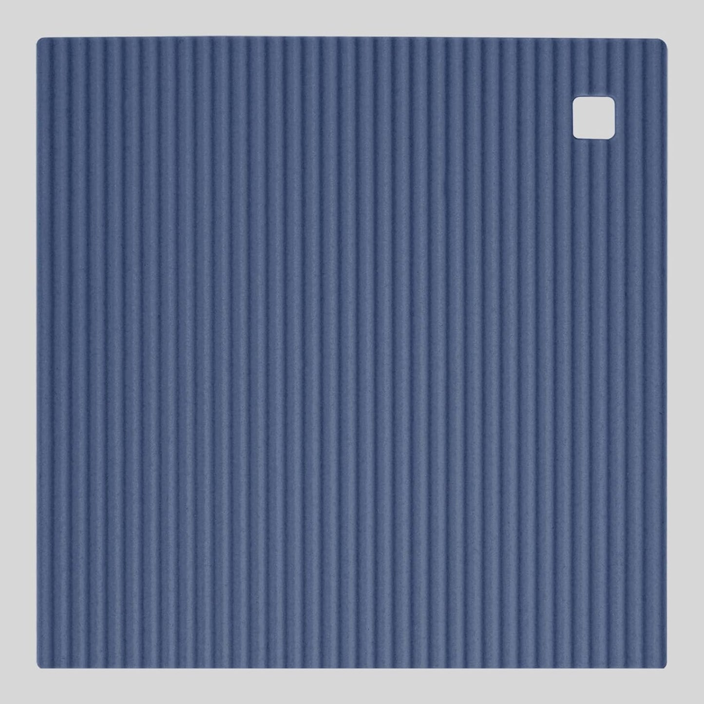 2 Pack 7'' x 7'' Trivets for Hot Dishes, Hot Pads for Kitchen, Silicone Trivets for Hot Pots and Pans, Hot Plates to Protect Table, Heat Resistant Silicone Trivet Grey (Blue, 7"x7")