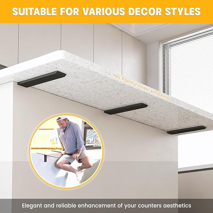 Hidden Countertop Support Bracket 20 Inch 2 Pack Heavy Duty Granite Support Bracket for Kitchen Island Bar Top Countertop