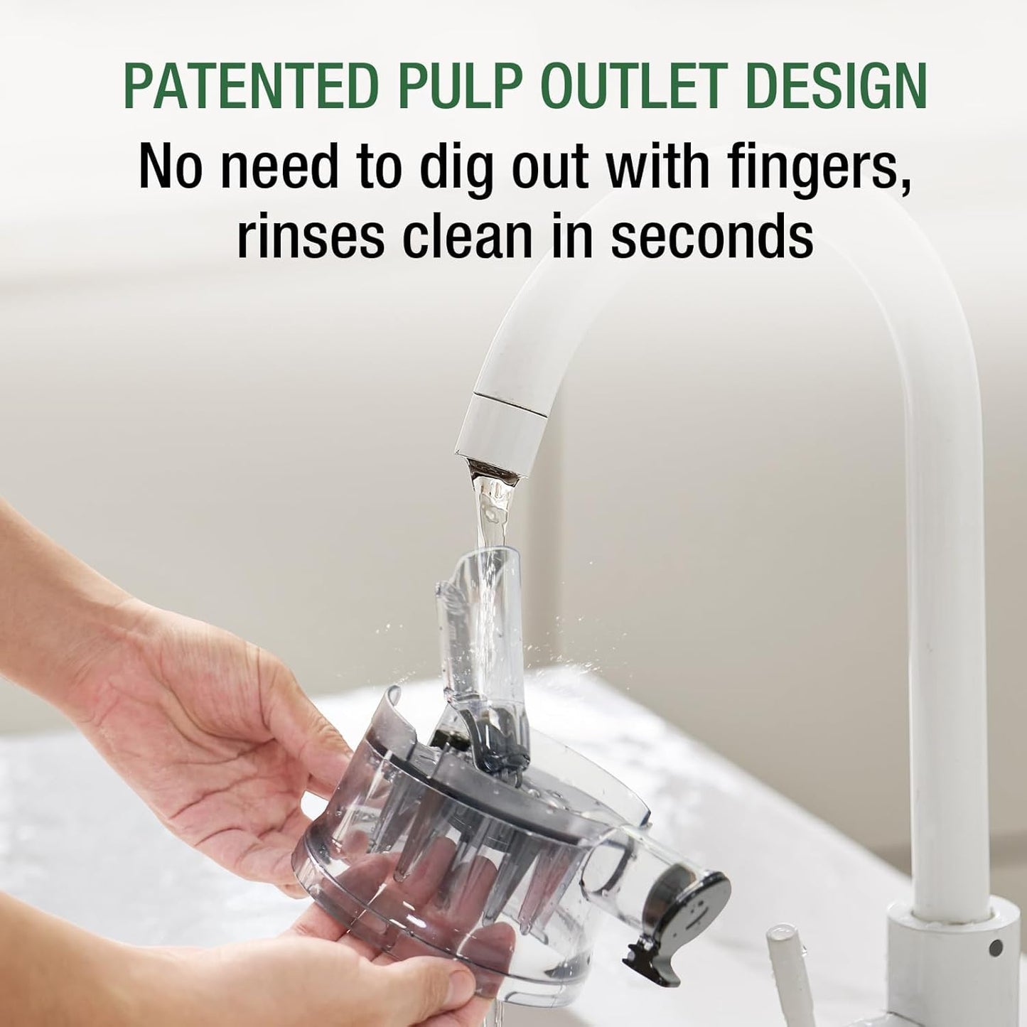 Juicer Machines, TUUMIIST Cold Press Juicer with 5.3" Extra Large Feed Chute Fit Whole Fruits & Vegetables Easy to Clean, High Juice Yield, BPA Free (White)