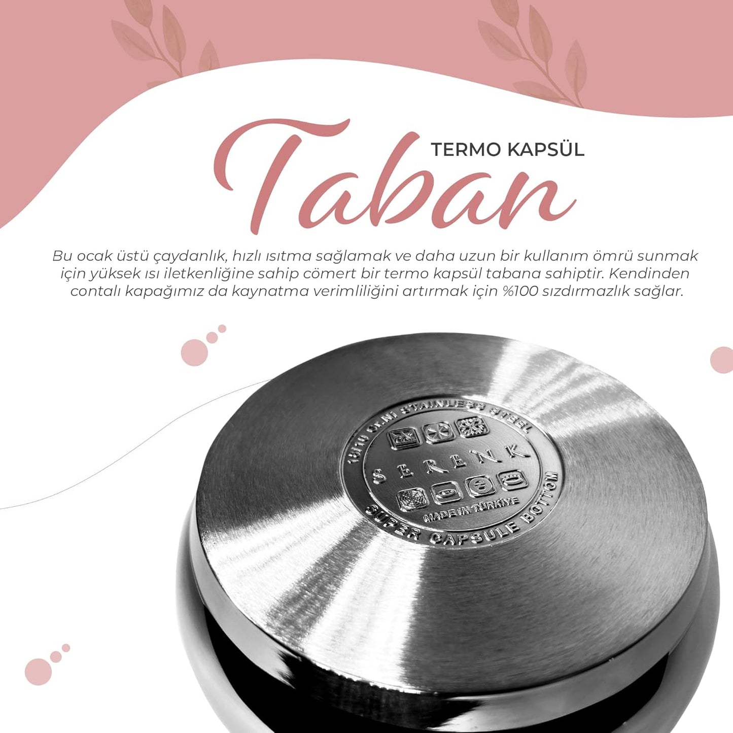 Serenk Stainless Steel Turkish Teapot Set, Double Kettle Set with Non-Slip Bakelite Handles, 101 Oz Black