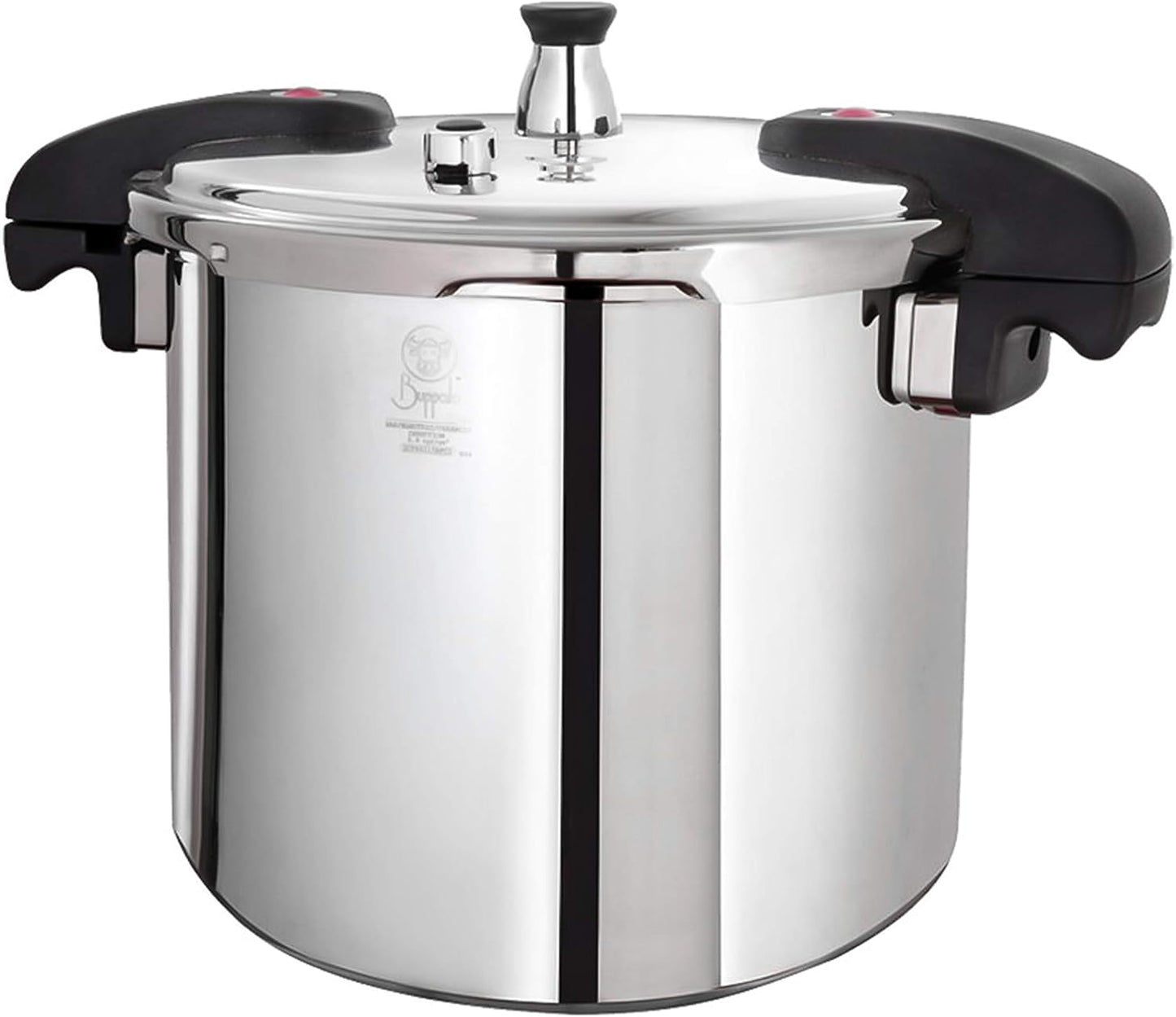 Buffalo 15 Quart Pressure Cooker Stainless Steel - Large Canning Pot with Lid for Home, Commercial Use - Easy to Clean Induction Stove Top Pressure Canner, Can Cooker - SG Certificate QCP415