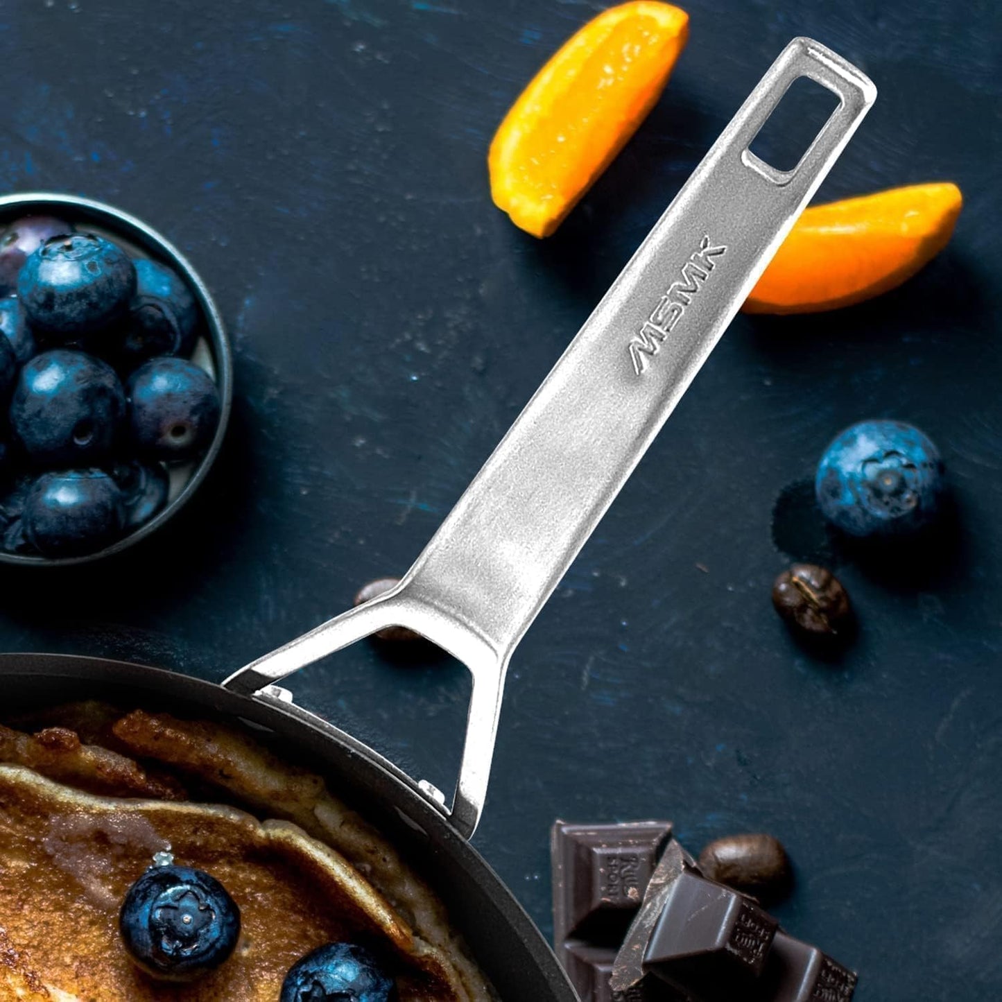 MsMk 11 Inch Nonstick Frying Pan,Titanium and Ceramic Nonstick Large Skillet Pan, PFOA Free, Non-Toxic, Stay-Cool Handle, Scratch-resistant, Dishwasher Safe, Oven Safe to 700°F