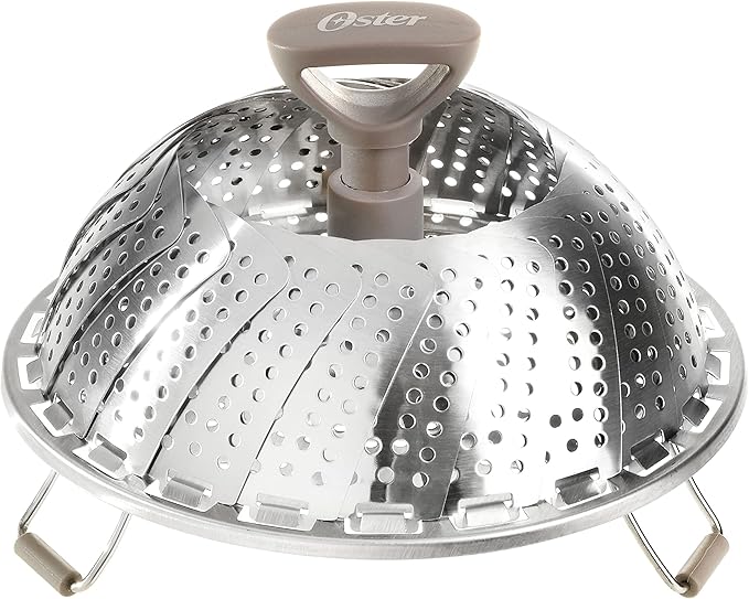 Oster Sangerfield Stainless Steel Cookware Expandable Steamer Insert 7" to 10.5"