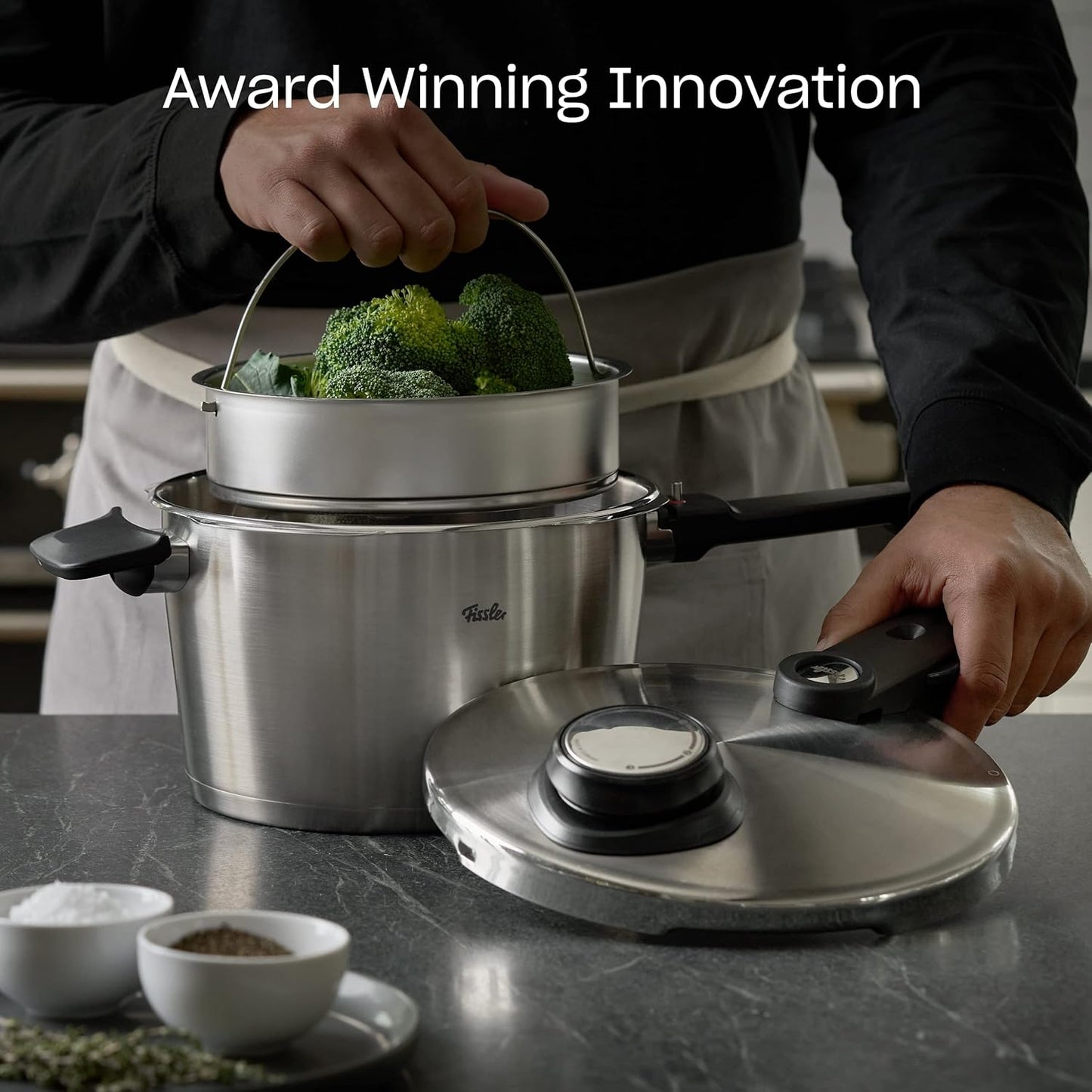 Fissler Vitavit Premium Pressure Cooker and Pressure Skillet Set, 2.6 Quart and 4.8 Quart