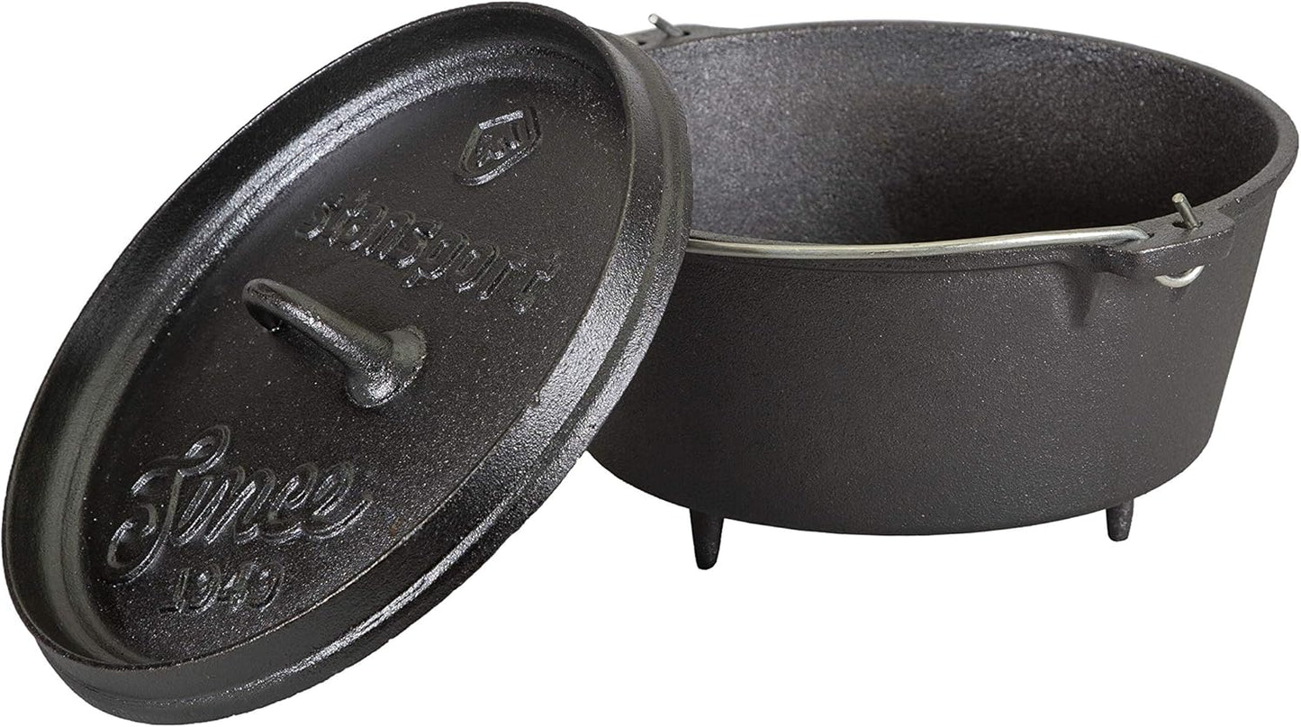 Stansport Pre-Seasoned Cast Iron Dutch Oven