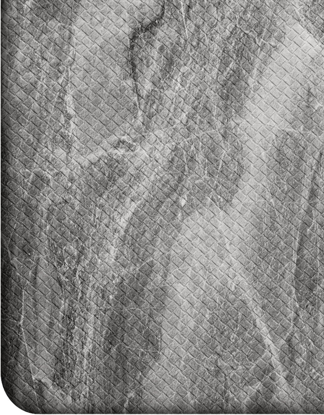 DEXI Kitchen Floor Mats Cushioned Anti Fatigue, 23x59 Large Wide Standing Comfort Runner Rug Waterproof, Marble Memory Foam Padded for Front Sink Laundry, Dark Grey