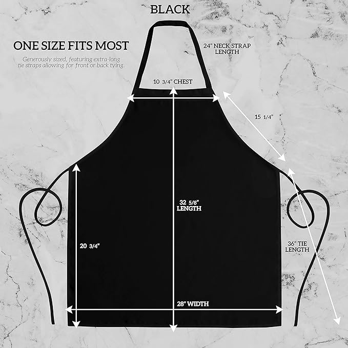 GREEN LIFESTYLE 120 Pack Bib Aprons - Unisex Machine Washable Kitchen BBQ Aprons Bulk (Pack of 120, No Pockets, Black)