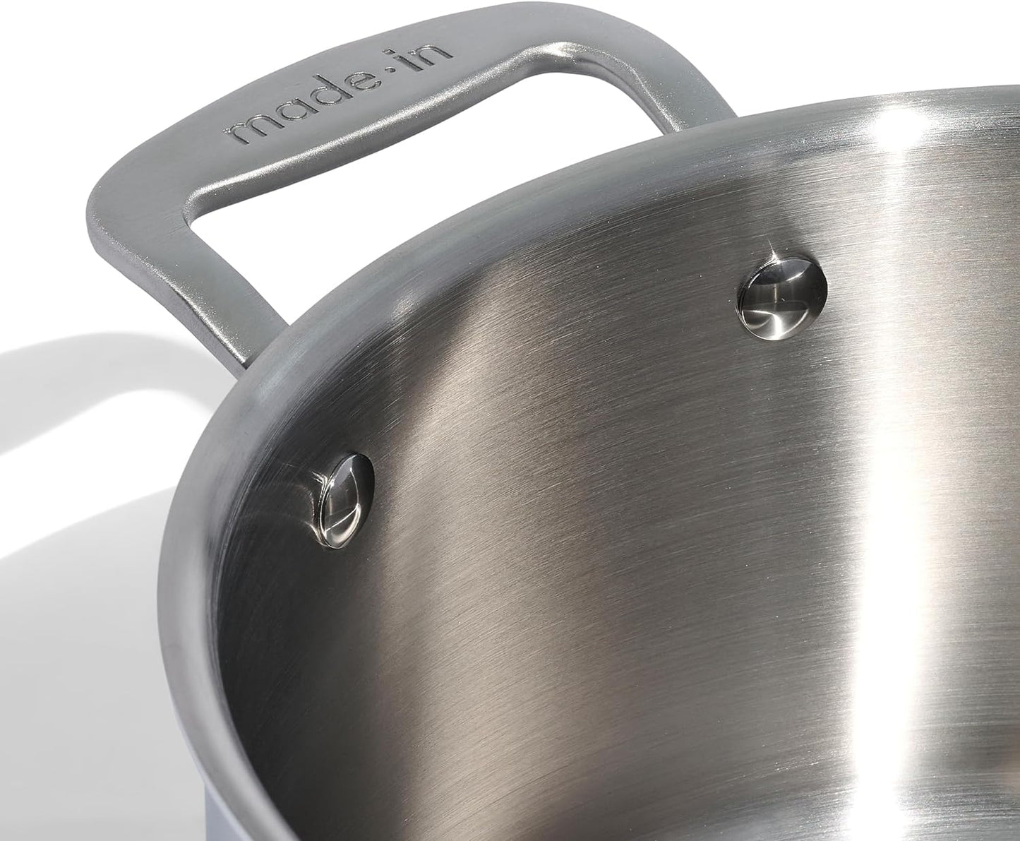 Made In Cookware - 6 Quart Stainless Steel Stock Pot With Lid - 5 Ply Stainless Clad - Professional Cookware - Crafted in Italy - Induction Compatible