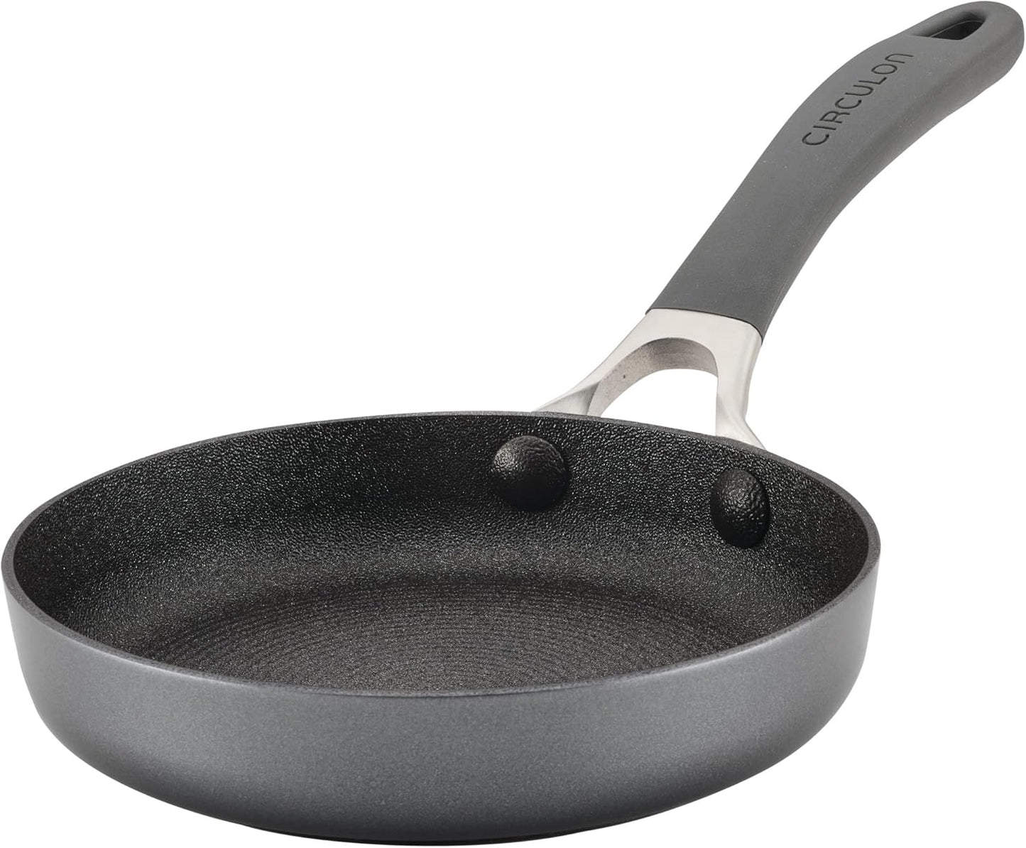 Circulon A1 Series with ScratchDefense Technology Nonstick Induction, Mini Frying Pan/Skillet, Metal Utensil Safe, 6.25 Inch Open Fry Pan - Graphite