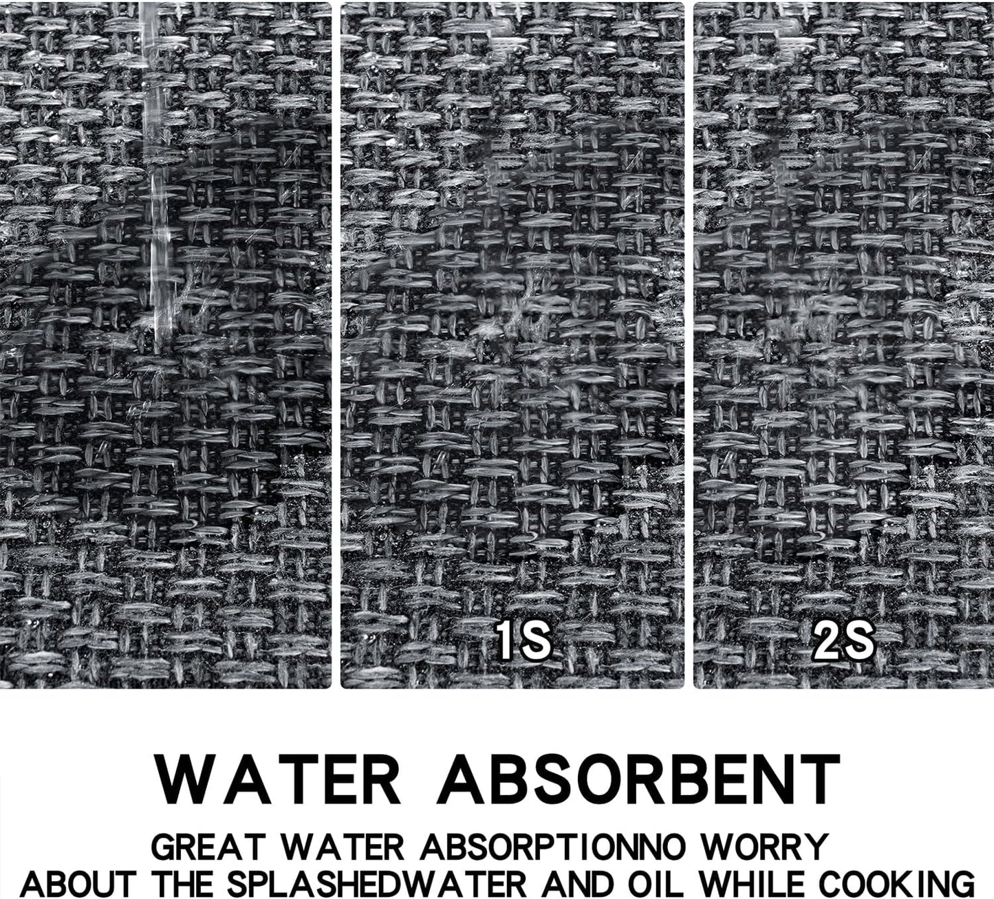 Kitchen Mat, Rubber Backing Cushioned Non Slip Kitchen Rugs for Floor, Absorbent Runner Comfort Standing Mat Rug Washable for Kitchen, Office, Home, 35.4"x71"(Black)