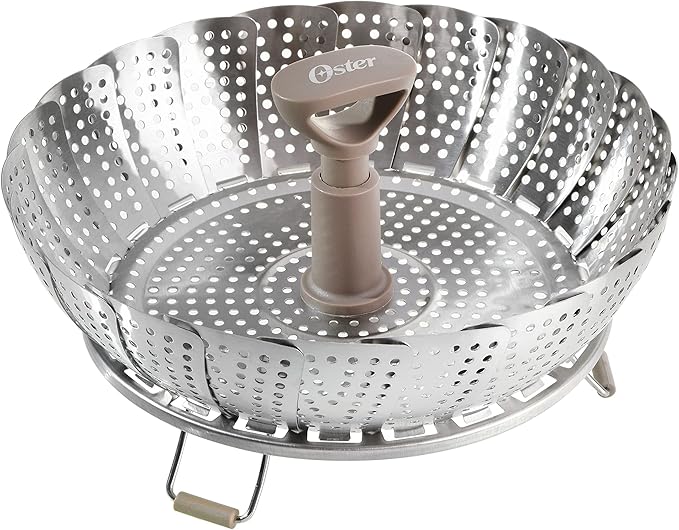 Oster Sangerfield Stainless Steel Cookware Expandable Steamer Insert 7" to 10.5"