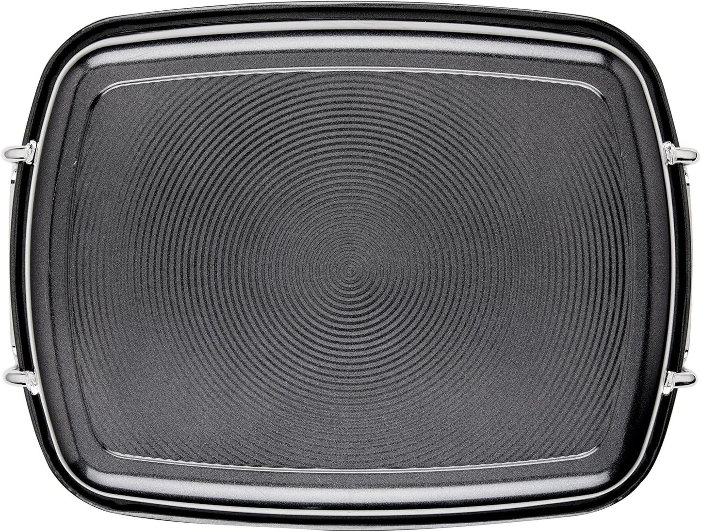 Circulon Ultra Lasting Nonstick Roaster/Roasting Pan with Easy Serve Rack, 17 Inch x 13 Inch, Black