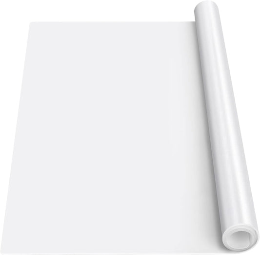 Silicone Mat Heat Resistant Mats for Countertop, Multipurpose Large Silicone Mats for Crafts Kitchen Workbench Size 48x24 inches Thick 2mm,Rolled Package,Translucent