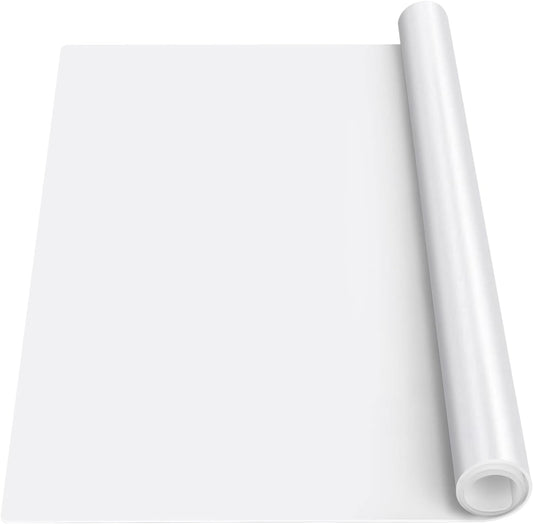 Silicone Mats for Kitchen Counter, Nonslip Silicone Mats for Crafts Countertop Protector Heat Resistant Mat (78.7” x 24” x 0.08”, Translucent)