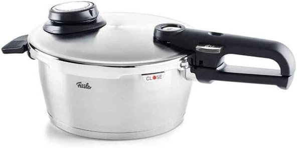 Fissler Vitavit Premium Pressure Cooker with Steamer Insert, 3.7 Quart