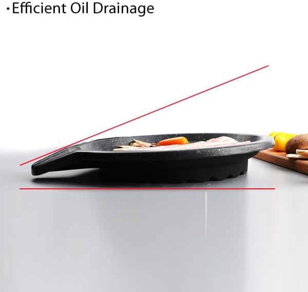 Stovetop Korean BBQ Grill Pan, 15 inch, Cast Aluminum, for indoor outdoor