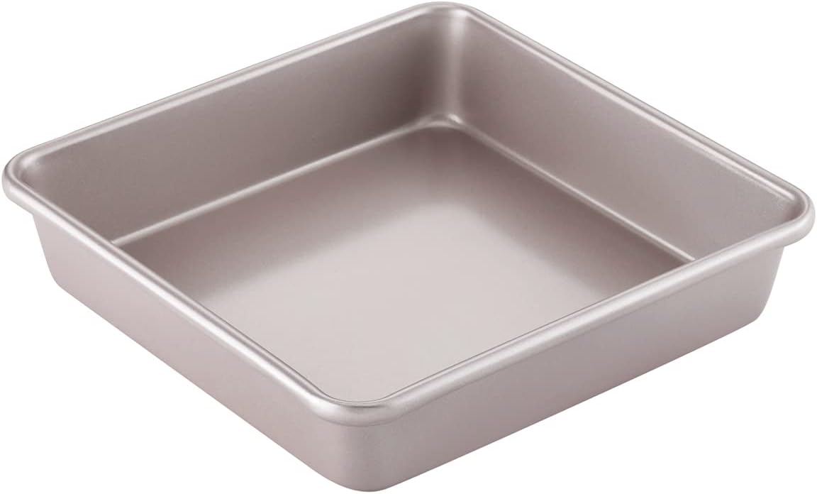 CHEFMADE 9-Inch Square Cake Pan, Non-Stick Deep Dish Bakeware for Oven Baking (Champagne Gold)