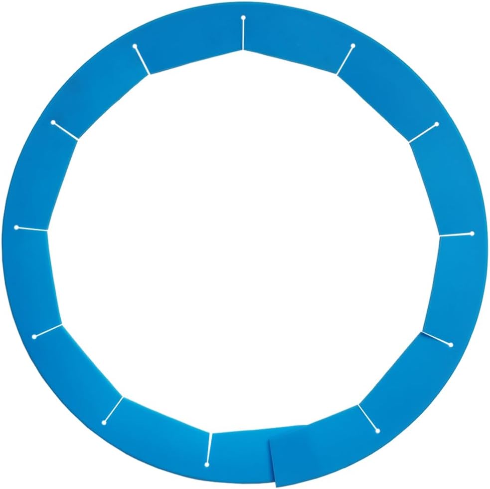 Adjustable Pie Crust Shields Baking Protectors, Silicone Cover Ring Fits 8-11.4 Inch Pies, Baking Pie Pizza Crust Shield Protector Cover for Edges (Blue-1pcs)