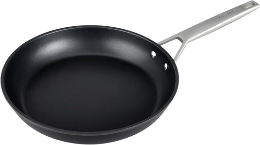 MsMk 10 inch Nonstick Frying Pan, Carbonize also Non-Stick Saute Pans, PFAS & PFOA Free Non-Toxic, Scratch-resistant, All Stovetops for Induction, Ceramic and Gas Cooktops, Dishwasher & Oven Safe