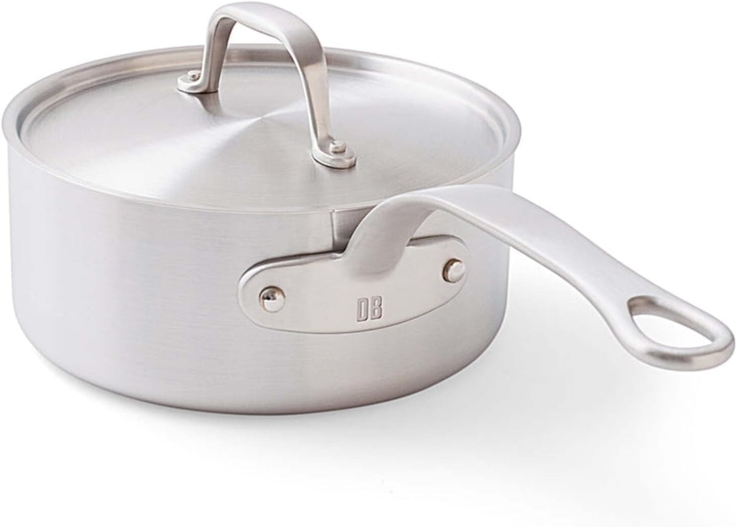 Daniel Boulud Kitchen - 10pc Cookware Set - French Inspired 5-Ply Stainless Steel Pots & Pans Cooking Set, Sturdy Heat-Resistant Handles, Induction Compatible & Oven Safe