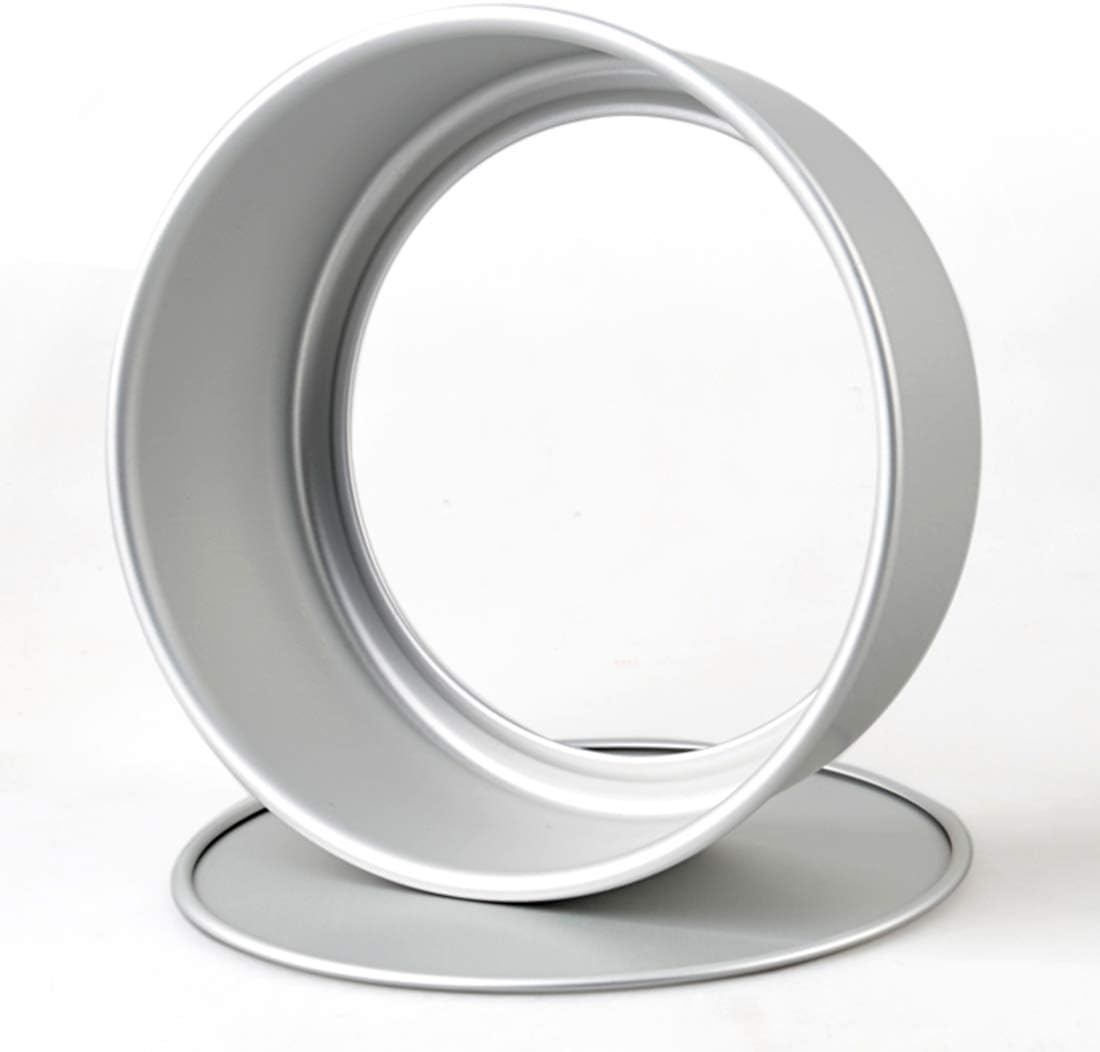 Tosnail 2 Pack 8-Inch Aluminum Round Cake Pan with Removable Bottom
