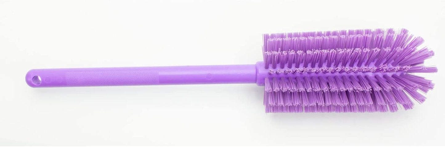 SPARTA Large Water Bottle Brush Ideal for Wide-Mouth Jars, Bottles and Tumblers, Dishwashing Tool with Handle for Home and Commercial Kitchens, Plastic, 16 Inches, Purple