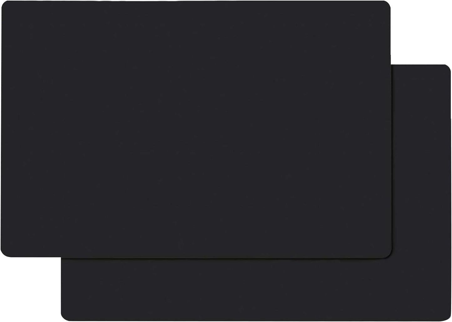 Gartful Silicone Mats for Kitchen Counter, Large Silicone Countertop Protector 25" by 17", Nonskid Heat Resistant Desk Saver Pad, Multipurpose Mat, Placemat, Black, 2PCS