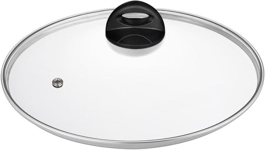 Glass Lids for Pot and Pan, 8, 9.5, 10.25, 11, 12, 12.6, 13.5, 14 Inch Tempered Replacement for Covers Kitchen Cookware, Frying Pan, Wok, Skillet (10.5 Inch)