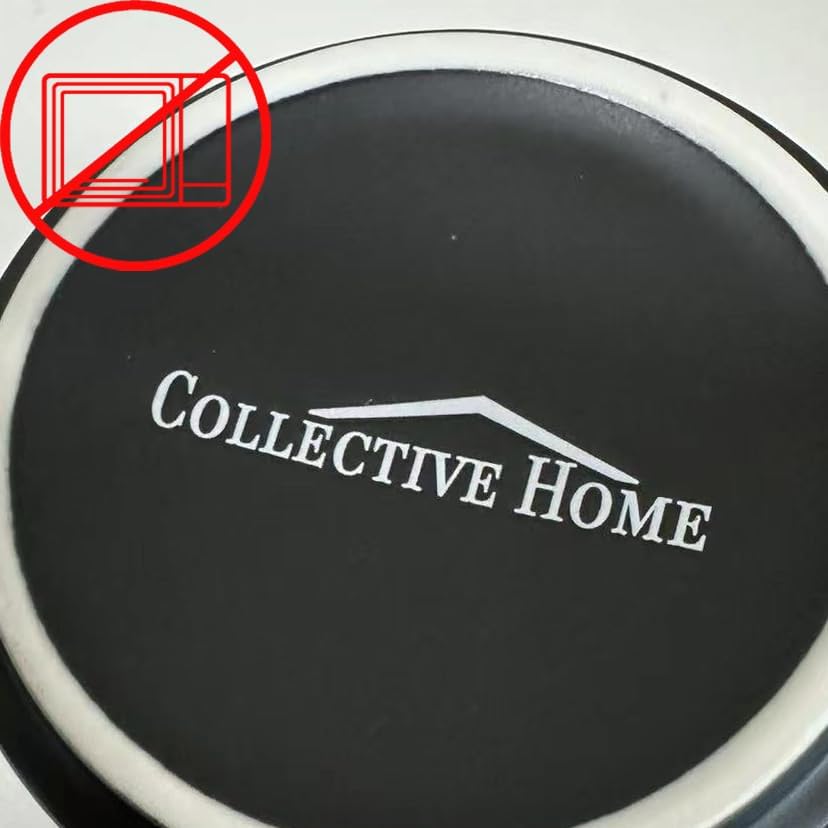 COLLECTIVE HOME - Black Monogram Ceramic Mugs, 15 oz Golden Initial Coffee Cups, Elegant Alphabet Tea Mugs, Personalized Halloween Mug with Gift Box, Perfect for Office and Home Décor (u)