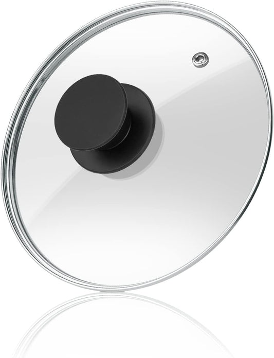 Wadaza Pan Lid 7 Inch - Tempered Glass Pot Lid - Oven Safe Replacement Glass Lid for Frying Pan Wok Pot Skillet