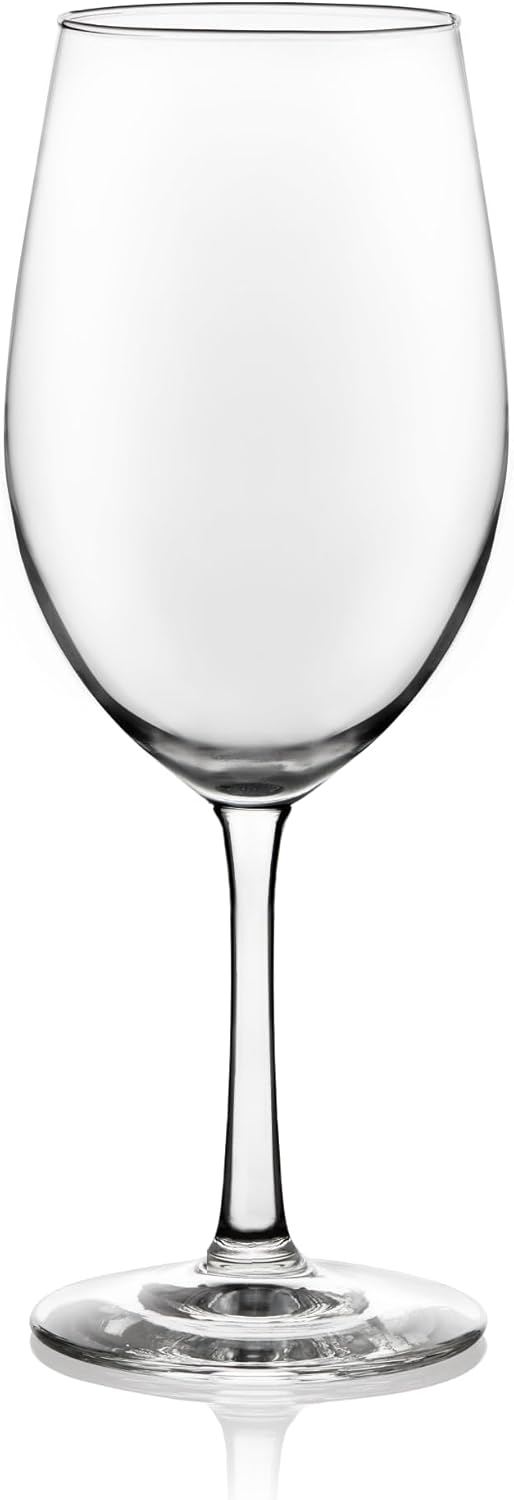 Libbey Vineyard Reserve Wine Glass Set of 8, Clear Wine Glasses for Red and White Wine, Great for Merlot, Bordeaux, Chardonnay, Gifts, Holiday, Birthday Party